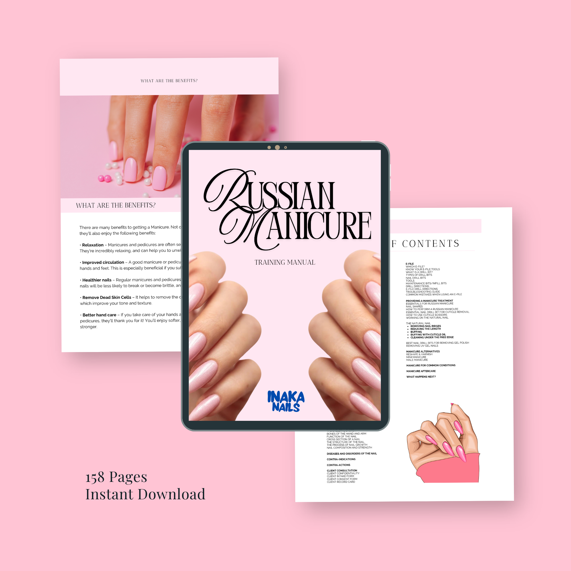 Russian Manicure Training Manual (158 Pages) – Complete Step-by-Step Nail Technician PDF Guide
