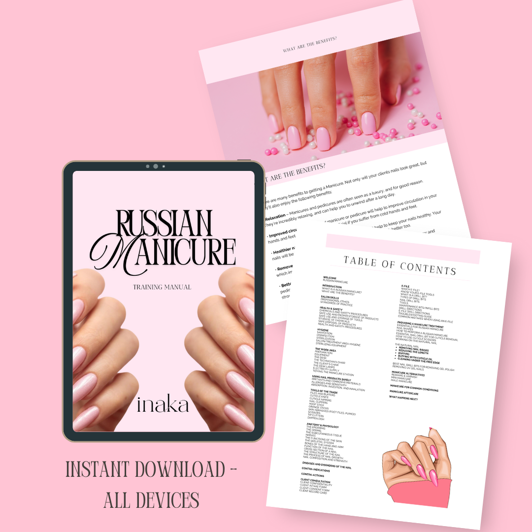 Russian Manicure Training Manual (158 Pages) – Complete Step-by-Step Nail Technician PDF Guide